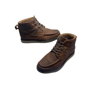 Ariat Lookout Distressed Leather Lace Up Work Comfort Boots Men's size 9.5EE